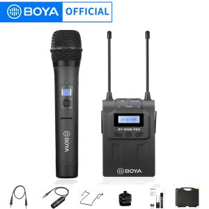 Supports de microphone sans fil UHF professionnel UHF Set Boya Bywm8 Pro K3 pour iPhone Android Camera Interview Performance de scène