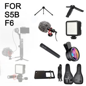 Brackets S5B / F6 3 axes Tripod Tripod Extension Sac de rangement Action Action Plaque de caméra Microphone LED pour les stents stabilisateur à main
