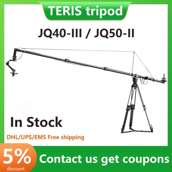 Supports TRIX TERIS Mini Jib JQ50 II 5 mètres en Fiber de carbone Portable JQ40 II DSLR caméra flèche bras de grue pour DJI Ronin 2