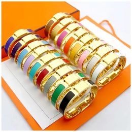 Braclet Bangle Designer Cuff Classics Goede Kwaliteit Roestvrijstalen gesp mode sieraden Mens Dames Charmarmbanden Sier Gold met doos