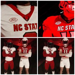 Bradley Chubb Jersey Ikem Ekwonu Custom 2023 NC State Jersey Kyle Bambard AJ Cole III Woody Cornwell Ryan Finley NC State Wolfpack voetbalshirts