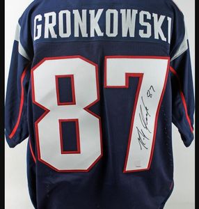 Brady 12 Gronkowski 87 Home Away Signed Autograph Autographed Auto Shirts
