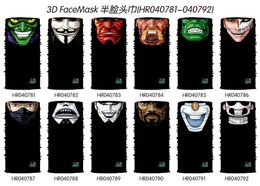 Braga Cuello Bufanda Hombre Bandana Mascarillas Anonyme Halloween Moto Buff Bouclier Facial Cagoule Vendetta Masque Casquettes De Cyclisme Masques