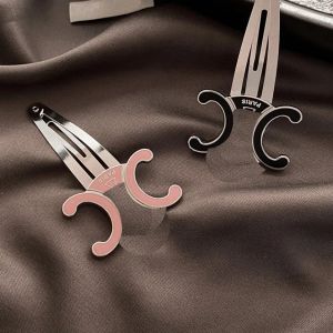 Braid Headband Hairstyle Hair Clips Bronrettes Simple Luxury Style BB Hair Clips Hoogwaardige Franse 925 Silver Designer Haarspelden Romantische GI