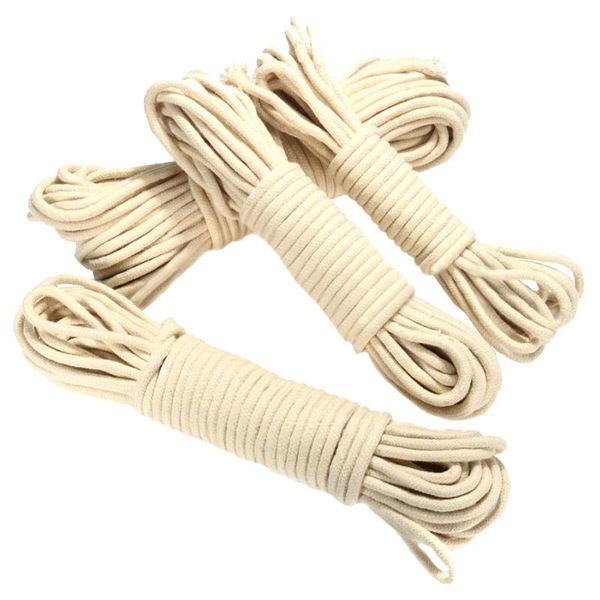 Ligne de tresse 20M, corde de poulie de lavage traditionnelle multifonctionnelle pour vêtements, Dia. 4 mm