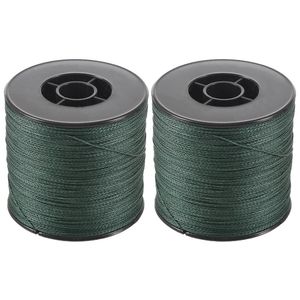 Braid Line 2x 500m 100lb 0.5mm Super Strong Braided Fishing PE 4 Strands Color: Green Oscuro