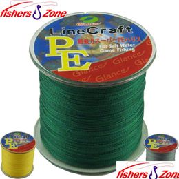 Ligne de tresse 300M Super Strong Japonais Mtifilament Pe Pêche tressée 6 8 10 20 30 40 50 60 80 100Lb Green Drop Delivery Sports Outdoor Ot76N