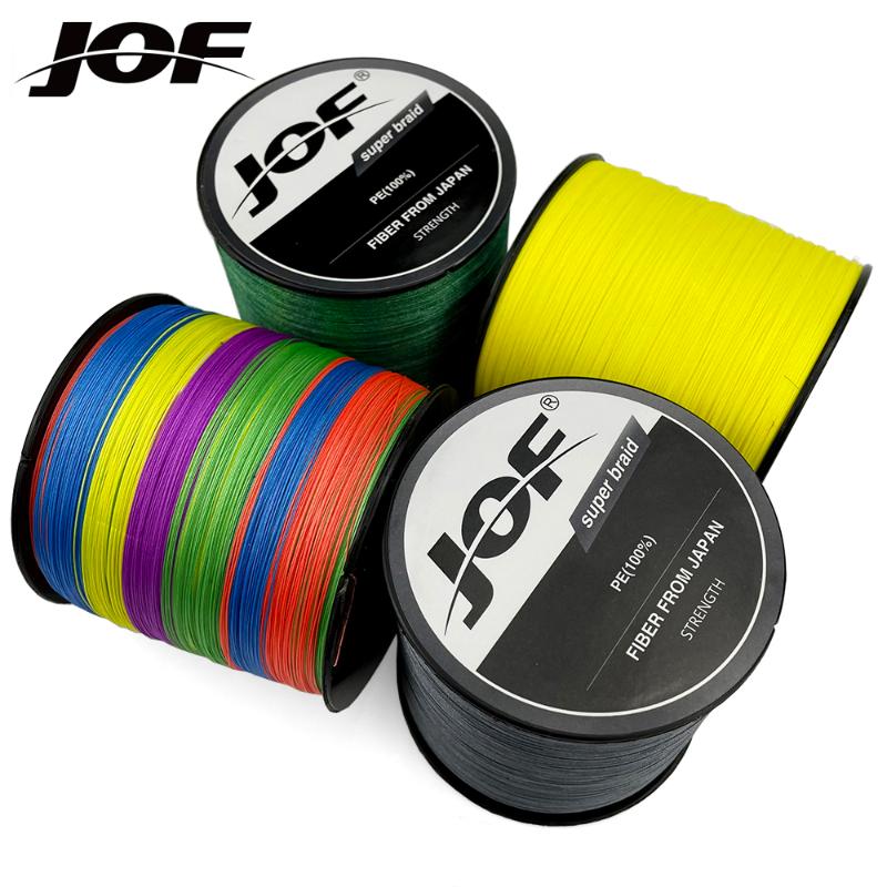 Braid Line 500M 9 Strands Durable Brand JOF Japan Multifilament 100% PE Braided Fishing 20 To 100LB