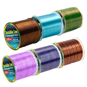 Braid Line 500m Bionic gevlekte visserij Invisible onzichtbaar monofilament nylon spikkel fluorocarbon gecoate vislijn karper gereedschap 230113