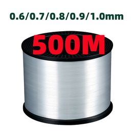 Gevlochten Lijn 500m Monofilament Vislijn Big Size Zeevissen Nylon Vislijn Dikke Dia 0.6/0.7/0.8/0.9/1.0mm Visuitrusting 230613