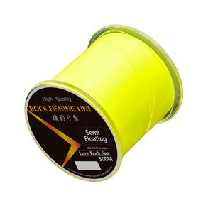 Braid Line 500m Semifloating Monofilament Fluorescerende gele rots Vislijnweerstand Jack Sea Pool Vissen 230113