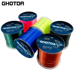 Ligne de tresse 500m pêche en Nylon Super résistant 5 30LB monofilament Durable pour la carpe de mer de roche 230822