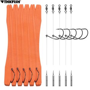 Línea trenzada 5 unids / lote Texas Rig Set 3 1 1 0 2 0 Drop S Hook Carolina rig Kit Bass Accesorios de pesca 231102