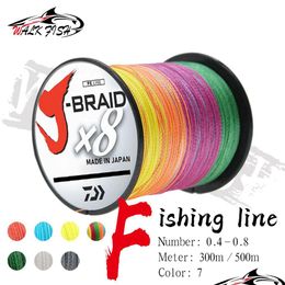 Ligne de tresse Ligne de tresse Walk Fish Japon 8X Pêche 300M 500M 8 brins tressés Mtifilament Pe pour fil de carpe 230506 Drop Delivery Sports Dhmqo