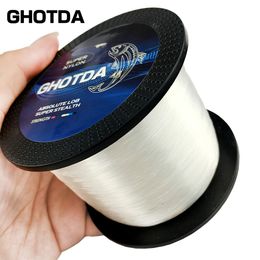 Braid Line GDA 1000m Nylon Visserijlijn Duurzame monofilament rotszee visserijlijn 0,8 tot 8,0 karpers visaccessoires 230403