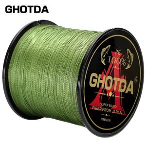 Ligne de tresse GDA ligne de pêche 300M 500M 1000M 4 brins fil Multifilament carpe 10120lb 231023