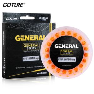 Braid Line Goture Fly All-Viz Bi-Colour gewicht voorwaarts zwevende vissen met gelaste lus WF2 3 4 5 6 7 8f 90ft snelle levering 221107