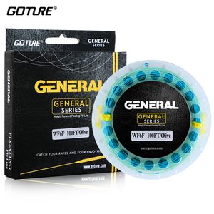 Línea trenzada Goture GENERAL Fly Line 30M100FT WF 345678F Peso hacia adelante Línea de pesca con mosca flotante con bucles soldados 7 colores opcionales 230608