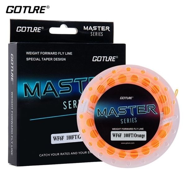 Línea trenzada Goture MASTER Pesca con mosca 90FT100FT WF2F-WF10F Peso hacia adelante Accesorios principales flotantes 221019