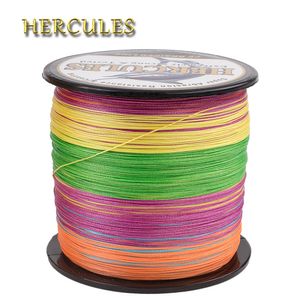 Gevlochten lijn Hercules Gevlochten 8 Strengen Multifilament Zee 10 300LB PE 100M 2000M Viskoord Cadeaus voor Mannen Accessoires Pesca Lake Karper 230825