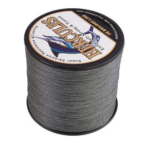 Ligne de tresse Hercules Brésil Accessoires de pêche Ligne chilienne Cerf-volant Mer Multifilament Fil de carpe 8 brins 10-300LB Gris PE tressé 100-2000M 230830