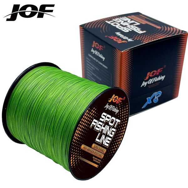 Ligne de tresse JOF 18-78LB 8 brins PE fil tressé pêche mer filature Multifilamento cordon 300 M 500 M ligne de pêche multicolore 231012