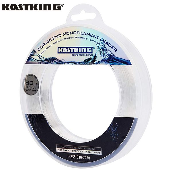 Ligne tressée KastKing DuraBlend Fil monofilament blanc Ligne de pêche en nylon super résistante 20LB-200LB avec faible étirement et mémoire 110M120Yds 230830