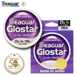 Ligne de tresse Seaguar Glostar Japan Fluorocabon Ligne de pêche 100% fluorocarbone FC Shock Leader Line Fluorocarbon Leader Lure Line Laisses Poisson 230421