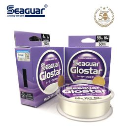 Ligne de tresse Seaguar Glostar Original japon ocarbon pêche 4LB 70LB monofilament en Fiber de carbone grand jeu bar truite carpe Wir 230825