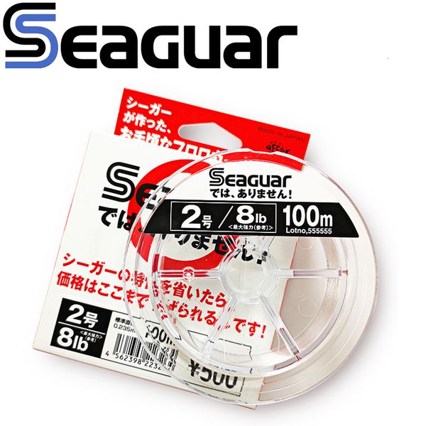 Ligne tressée SEAGUAR étiquette blanche ligne de pêche originale 4LB 20LB 100 lignes de pêche OCARBON 100M 230825