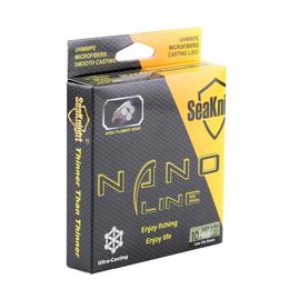 Línea trenzada SeaKnight NANO 300M 330 yardas PE línea de pesca trenzada 4 hebras multifilamento finas líneas de pesca 4-10LB 0,07-0,12mm agua salada 230220