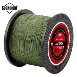 Ligne de tresse Seaknight TP PE pêche 500M 1000M tressé 8 80LB fil de cordon multifilament carpe 231122