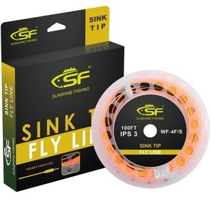 Braid Line SF 100 ft Hi-Viz vliegvisgewicht voorwaarts Taper zinkentip WF 3 4 5 6 7 8 9 WT IPS 3.5 221019