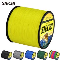 Línea trenzada SIECHI línea de pesca trenzada 8 hebras 500M PE multifilamento cable aparejos de pesca para pescar Japón agua salada 2088LB 230505