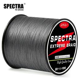 Ligne de tresse Spectra 300M PE tressé pêche Super forte multifilament japonais mer 10LB80LB carpe truite 231023