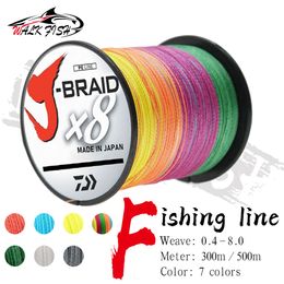 Línea de trenza Caminata Fish 8 Strand Japón Super Strong PE 8 Línea de pesca trenzada 300m 500m Hilo de trenza multifilamento 18 lb 22lb 35lb 87LB 230403