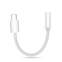 Adaptador de cable trenzado USB-C Tipo C a 3.5 mm Auriculares Auriculares Audio Adaptador de cable Aux para Xiaomi Huawei para teléfono inteligente