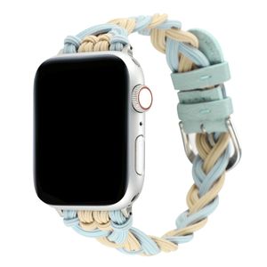 Gevlochten elastische touwband voor Apple Watch 38mm 49 mm 44 mm 42 mm 40 mm Vervangbare armband Watchbands Iwatch Band 8 Ultra 7 6 5 4 3 -serie polsbandjes accessoires