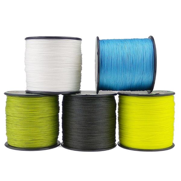 Línea de pesca trenzada 500m Super PE Wire 8 Hilos 10 20 30 130 150 200 250 300 lb Gris verde amarillo multicolor 8 alambre de cordón de trenza 0 242Q