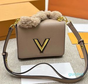 Gevlochten Shearling ChainSki Dames Handtas ToteWomen Mini Tas Crossbody Tas Schoudertassen Flap Purse Twist Lock Rundleer Herfst Winter Stijlen