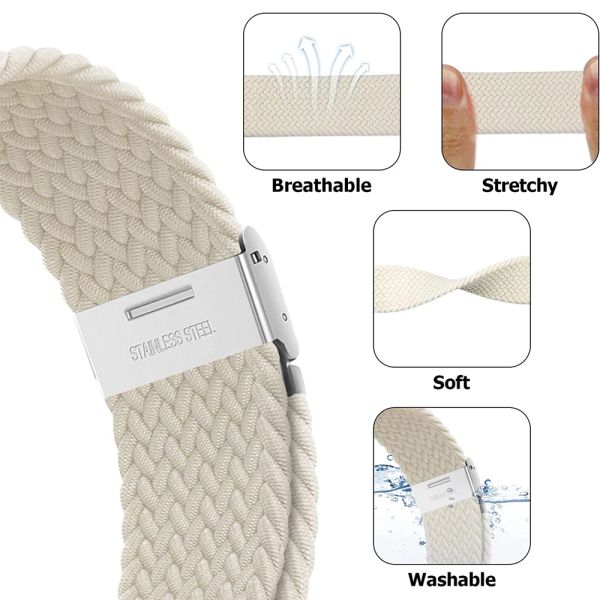 Boucle solo tressée pour la bande de montre Apple 44 mm 45 mm 49 mm 40mm 41mm 38 42 mm Bracelet Correa Series 7 3 5 SE 6 4 8 STRAP