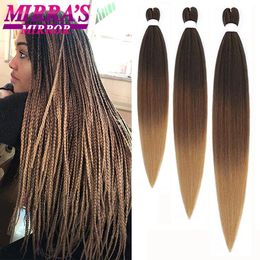 Trenzamiento de cabello pre estirado 2030 Extensión de cabello sintético Jumbo Braids Hair para crochet Passion Twist Hair 136810 PCS a granel 240506