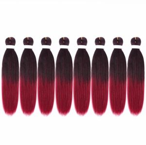 Tresser les cheveux pré-étirés EZ traite à basse température Synthétique Fibre Extension de cheveux Crochet tresses professionnelles BR14863805126159
