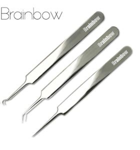 Brainbow 3PCPack Blackhead Tweezers Blackheadblemish Removers Point Bend Gib Head Comedone Acne Extractor Make -up Tools8510112