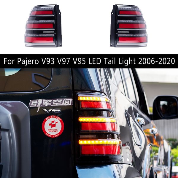 Conjunto de luz trasera de marcha atrás de freno para Mitsubishi Pajero V93 V97 V95 luz trasera LED 06-20 accesorios de coche señal de giro dinámica