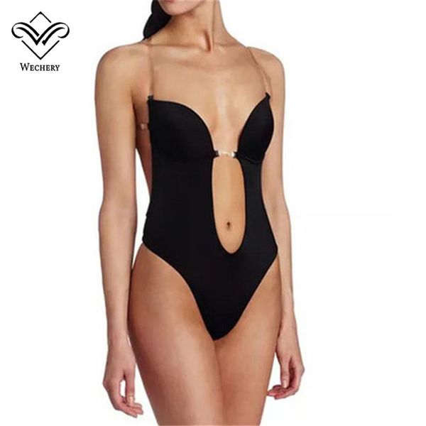 Sujetador Bralette para mujer, sujetador Sexy sin espalda, sujetador de inmersión, Tanga, sujetador Invisible para vestido, correa transparente, sujetador BH, lencería frontal 272E