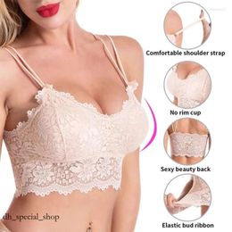 Bralette sous-vêtements Camisoles réservoirs cultures haut soutien-gorge réglable femmes mode sans manches débardeurs dentelle dames Camisole grande taille 849