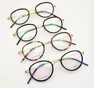 Nieuwe handgemaakte 6061 brillen klein gezicht zonder schroef titanium draad bril 48-21-145 lichtgewicht H-RX-recept bril volledige set koffer