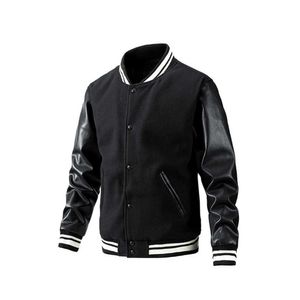 marque 11 vestes pour hommes vestes de baseball pour hommes vierges personnalisés unisexe vêtements de sport manteaux patchwork letterman varsity hommes veste en polaire à manches en cuir F8GV