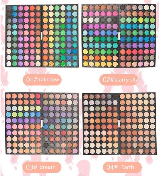 Marque 120 couleurs Kyshadow Shimmer nue mat et lumineux fard à paupières 120 Shades Palette NOUVEAU nue sans Pigment livraison rapide